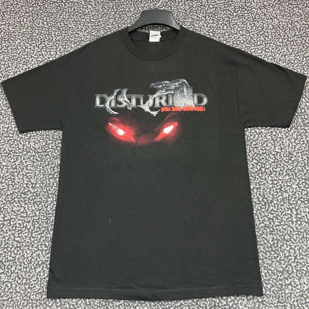 Vintage Disturbed Band Shirt Large Alstyle Short Sleeve Crew Neck Deadstock New